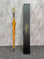 Parapluie de luxe fantaisie personnalisé haut de gamme à long manche coupe-vent avec tête en métal en forme d'animal