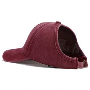 Casquette de baseball rétro en jean pour femme, à visière, ouverte au dessus, respirante, anti-UV, pour l'été - Article promotionnel - Product Image 2