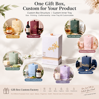 Boîte cadeau en papier rigide de luxe texturée haut de gamme avec insert, personnalisable avec logo, pour bougies et diffuseurs, en 2 parties (couvercle et base)