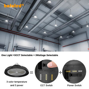 Склад в США и Канаде: Промышленные светильники Commercial <span class=keywords><strong>Bay</strong></span> <span class=keywords><strong>Lighting</strong></span> 200 Вт, диммируемые 0-10 В, с вилкой EU/US, IP65; Промышленные лампы 240 Вт, светодиодные светильники <span class=keywords><strong>High</strong></span> <span class=keywords><strong>Bay</strong></span> UFO LED - Product Image 4