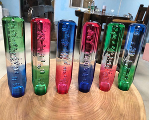 1/2/3色 10-40cm 八角形 アクリル クリスタル バブル カーシフトスティック レバーヘッド ギアシフトノブ - Product Image 3