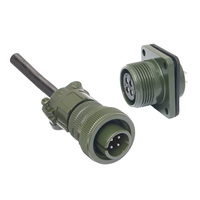 Connecteur d'alimentation circulaire Mil-C-5015 14S 1-7 broches à raccord fileté, étanche IP67, 500V 46A, prise MS3102A MS3108A MS3106A droite