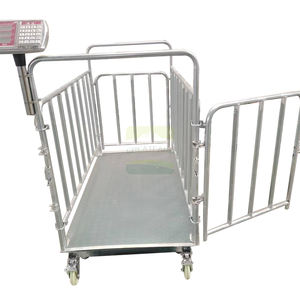 Vieh elektronische Boden waage mit Rädern 1,5 m Anti-Shake elektronische Waage Schweine rinder Tier gewichts waage - Product Image 2