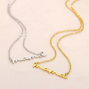 Collier Maman en Or 18 carats 2026, élégant et étanche en acier inoxydable, cadeau de bijoux pour la Fête des Mères - Product Image 3