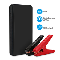 Démarreur de voiture portable, booster multifonction pour voiture, moto, bateau, tondeuse à gazon et recharge d'appareils mobiles