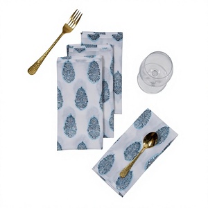 Paño de Cocina de Algodón 100% Ecológico con Diseño Blue Butta, Color Sólido, 60x60cm, Estilo Americano Clásico Moderno para el Hogar, Gran Venta - Product Image 1