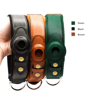 Collar de Perro de Cuero Genuino Ancho Ajustable Acolchado con Cintas Tácticas Personalizadas al por Mayor - Product Image 5