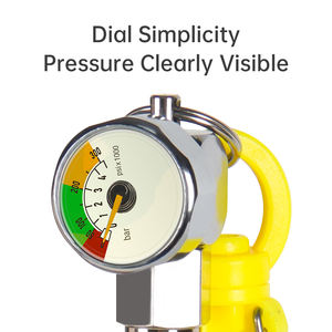 DIDEEP Tuyau de manomètre de plongée haute pression <span class=keywords><strong>SPG</strong></span> 15cm 65cm 80cm avec mousqueton - Product Image 5