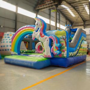 Castillo Inflable Colorido con Tobogán, Casa de Brinco Inflable, Castillo Inflable para Niños al Aire Libre - Product Image 2