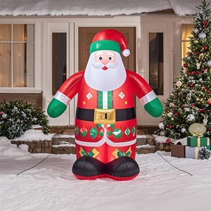 Étanche mignon dessin animé wapiti père noël activités festives géant publicité gonflable noël vieil homme pour la fête en plein air - Product Image 5