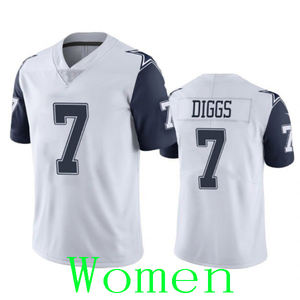 Wanita wanita 4 Dak Prescott 21 Ezekiel Elliott 7 trewon Diggs 88 ceebee domba 11 Micah Parsons Jersey sepak bola - Product Image 2
