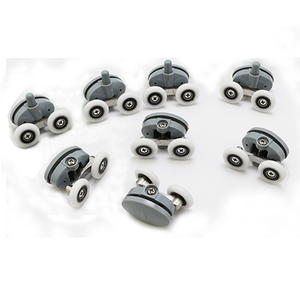 8 cái/bộ Kẽm Hợp Kim Nhựa Cửa Trượt Ròng Rọc Con Lăn Bánh Xe Bánh Xe 23Mm Phòng Tắm Hiện Đại Tắm Phụ Kiện Cửa - Product Image 2