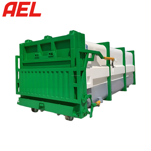 Factory Wholesale 20 Cubic Meter Steel Municipal Roll off Dumpster with Gear Motor Pump for Hook Arm Truck
