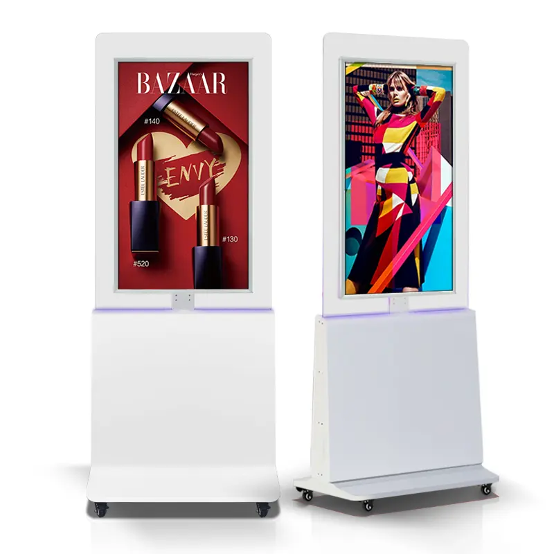 Wall Mounted Lcd Double Sided 43 49 Inch Dual Screen Advertising Wifi Wall Hanging Digital Shop Window Signage Display
