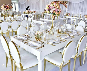 Ghế Cho Thuê Tiệc Có Thể Xếp Chồng Kiểu Bắc Âu 2022 Bàn Tiệc Cho Nhà Hàng Đồ Dùng Khách Sạn Tiệc Cưới Sự Kiện Ăn Uống Đã Qua Sử Dụng - Product Image 4