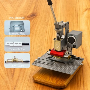 Mini machine de marquage à chaud numérique pour feuille d'or et d'argent, machine manuelle numérique pour gaufrage de logos sur cuir, machine de marquage à chaud à fente en T - Product Image 1