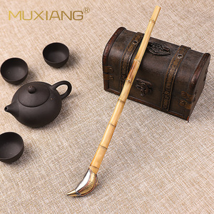 Muxiang <b>Bamboo</b> Smoking Pipe Straight Type Handmade Tobacco Pipe With Silver <b>Screens</b> Gift Set - Product Image 3