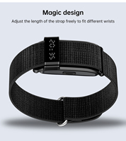Gelang Pintar Kebugaran Kompatibel Android untuk Pasangan Pria-Pelacak Olahraga Desain Tanpa Layar Tahan Air IP68 Daya Tahan Baterai Lama