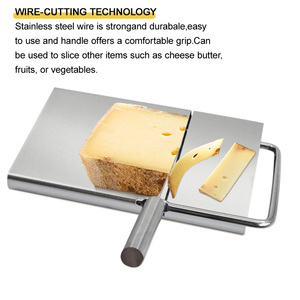 Coupe-beurre créatif en acier inoxydable remplaçable, trancheuse à fromage avec échelle et 5 fils - Product Image 2