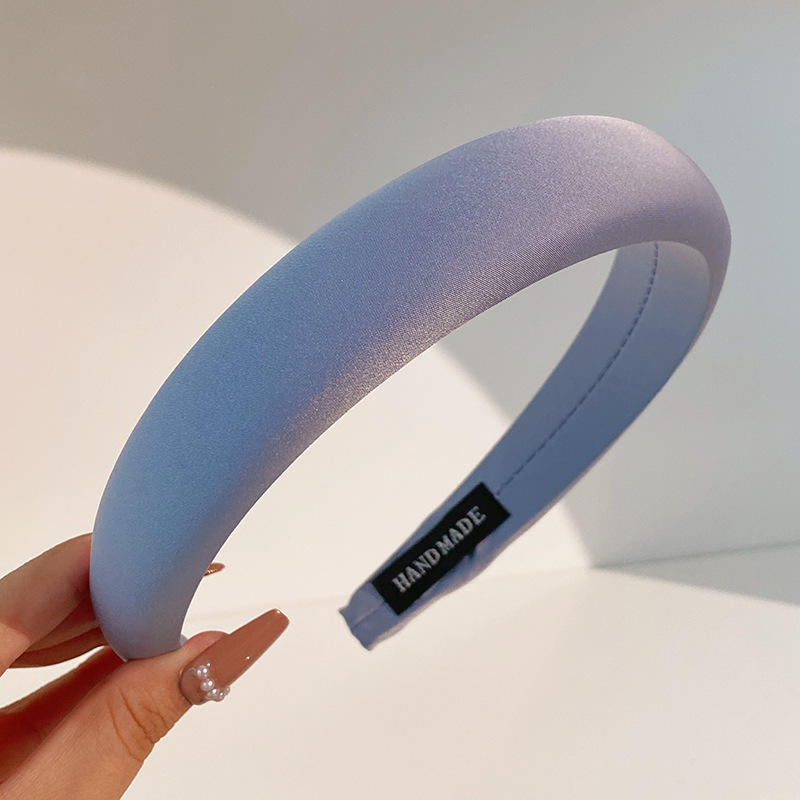 4 blue sponge headbands