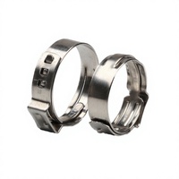 Collier de serrage métrique sans palier en acier inoxydable 304 à oreille unique, OEM 5,3 mm-92 mm, certifié ISO IATF16949 pour le secteur de la santé
