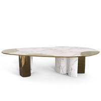 Usine de meubles sur mesure pour la maison, tables à manger de luxe simples en marbre de haute qualité, multi-places, pour la cuisine