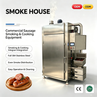Four à fumage automatique industriel, machine à fumer la viande et les saucisses pour les usines de transformation alimentaire