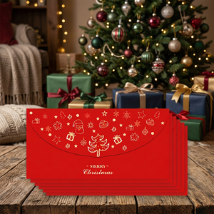 Christmas Gold Foil Red Envelope Gift Bag <b>New</b> <b>Year</b> Holiday Party Decoration Coated Paper Greeting <b>Card</b> - Product Image 3