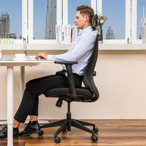 Mobilier de bureau pivotant moderne de haute qualité, chaise de bureau ergonomique en tissu maillé - Product Image 1