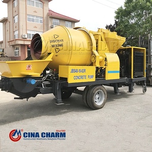 Pompa <span class=keywords><strong>Mixer</strong></span> Beton Mobile Diesel C3 40m3/jam untuk Konstruksi Bangunan dari Produsen - Product Image 6