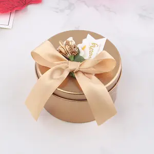 Wholesale Round Shape Tin Box Wedding Candy Packaging Gift Tin Metal Box Wedding Heart Shape Favor Box