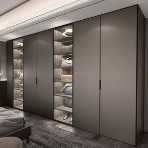 Meubles de chambre à coucher en bois, armoire de luxe, armoire coulissante en verre - Product Image 2