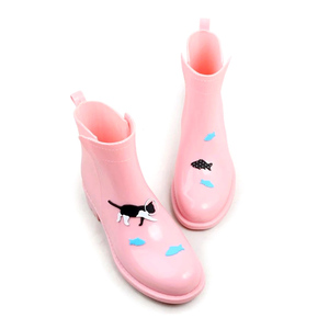 Mignon bottes courtes licorne <span class=keywords><strong>chelsea</strong></span> dames bottes designer <span class=keywords><strong>noir</strong></span> femmes cheville bottes de pluie - Product Image 5