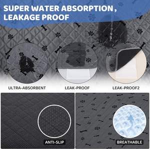 Hund Welpe Haustier Waschbar Hund Pissenmatte Welpen Baumwolle Waschbar wiederverwendbare Haustier-Urinpolster saugfähig - Product Image 4