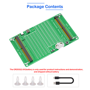 Tarjeta de Prueba de Memoria <span class=keywords><strong>RAM</strong></span> <span class=keywords><strong>DDR4</strong></span> y DDR5 para Portátiles, Tipo-C / Alimentada por Batería de Botón, Indicador LED para Detección de Fallos de Memoria SO-DIMM - Product Image 6