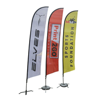 Fournisseur professionnel de drapeaux à plumes personnalisés pour événements commerciaux et publicitaires, 4,5 m, 100 % polyester, pour événements en plein air, restaurants, plage