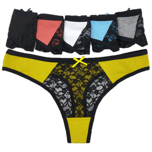 Nieuwste aanbieding: Schattig jong meisje draagt lage taille <span class=keywords><strong>thong</strong></span> G-string kant slipjes <span class=keywords><strong>sexy</strong></span> doorschijnend transparant damesondergoed - Product Image 2