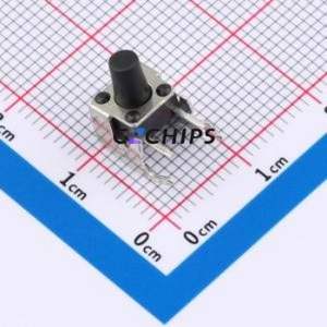 TC-6615-8.5-260G Tactile Switch Through hole Component (THT) Switch Single Pole Single Throw Round Button 2.6N 8.5mm - Product Image 1