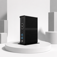 Mini PC industriel sans ventilateur Intel N2930 RS485+RS232 COM DDR3L 1333MHz Max 8 Go WiFi 4G VGA+ MTBF>50 000H Mini PC sans ventilateur