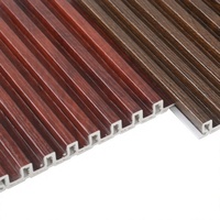 Panneau mural rainuré en WPC pour salon intérieur, prix d'usine, idéal pour la décoration intérieure, panneau mural en bois imperméable