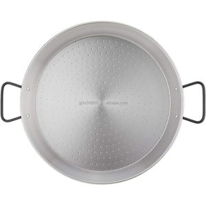 Poêle à paella 16 pouces <span class=keywords><strong>Pata</strong></span> <span class=keywords><strong>Negra</strong></span> Poêle à paella de qualité restaurant Poêle à paella de 40cm en acier au carbone pour la cuisson de la paella - Product Image 4