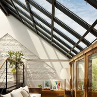 Gazebo à toit rigide en aluminium pour solarium quatre saisons avec pavillon de solarium à double toit en acier galvanisé pour terrasse, jardin et jardin.