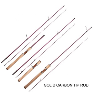 3 Piezas Listas para Enviar, Cañas de Pescar de Carbono Sólido de 168cm, 180cm, 198cm, 210cm, 225cm, para Pesca con Señuelos, Spinning, Trucha y Lubina - Product Image 6