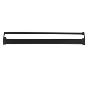 Étagère de douche en aluminium 31,5 pouces noire encastrée murale pour salle de bain, design minimaliste à un seul niveau, étanche - Product Image 1