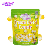 Vente en gros Assortiment de Bonbons Lyophilisés Personnalisés Marque Privée Bonbons Gommes Aigres Halal Citron Bonbons Lyophilisés en Vrac