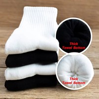 Chaussettes de sport professionnelles personnalisées avec logo, antidérapantes, absorbant la transpiration, en tissu éponge, pour le football, le soccer, la gym et les activités sportives d'élite.