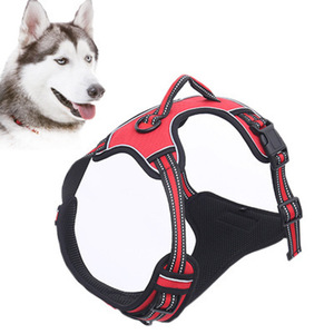 Groothandel Custom Leuke Nylon Polyester Reflecterende Vest Verstelbare Ketting Smart Licht Reflecteren Hond Harnas