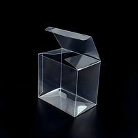 Boîte de rangement transparente en PET, épaisseur 0,5 mm, pliable, pour figurines