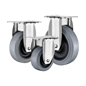 3 "4" 5 "mittelschwerer Edelstahl-drehbarer anti statischer TPR-Nachlauf Industrie wagen ESD-Rad rollen - Product Image 5