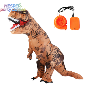 HESPER HI-029 en Stock Disfraz de Mascota de Dinosaurio Inflable Grande para Adulto con Temática Jurásica de Halloween, Detección de Agujas, Unisex Yulong - Product Image 1